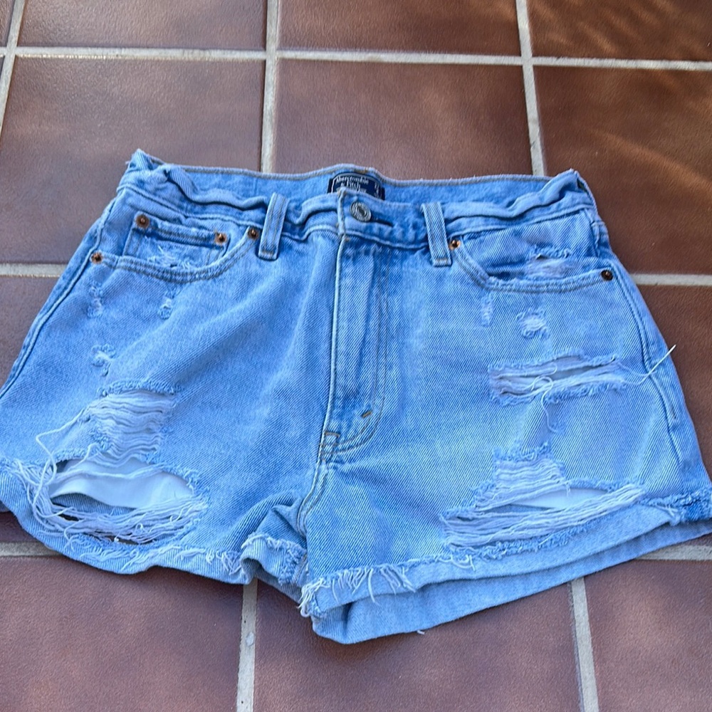 Women's Distressed Denim Shorts